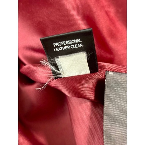 Y2K Genuine Leather Jacket Womens 1X Black 90s Minimalist Whimsy Sleek Classic - Picture 9 of 16